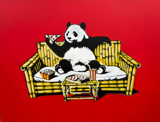 Panda Pizza Party (Red)